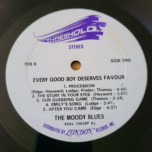 THE MOODY BLUES Every Good Boy Deserves Favour LP 1971 Threshold THS 5 Rock LP7 - Picture 8 of 11